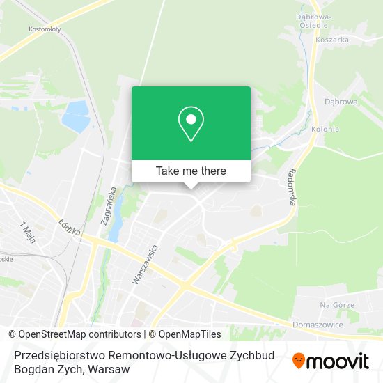 Przedsiębiorstwo Remontowo-Usługowe Zychbud Bogdan Zych map