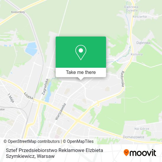 Sztef Przedsiebiorstwo Reklamowe Elzbieta Szymkiewicz map