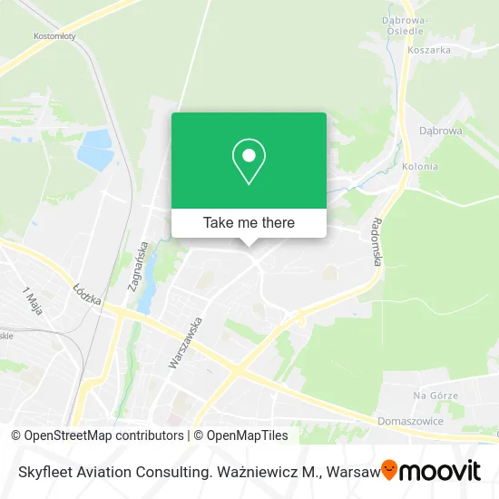 Карта Skyfleet Aviation Consulting. Ważniewicz M.