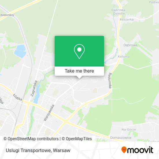 Карта Uslugi Transportowe