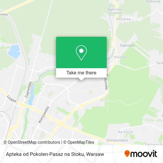 Apteka od Pokolen-Pasaz na Stoku map