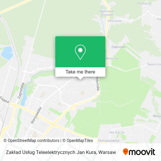 Zakład Usług Teleelektrycznych Jan Kura map