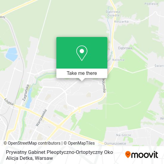 Prywatny Gabinet Pleoptyczno-Ortoptyczny Oko Alicja Detka map