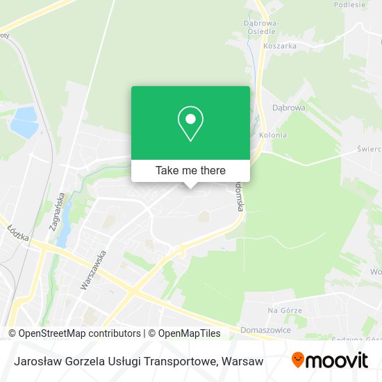 Jarosław Gorzela Usługi Transportowe map