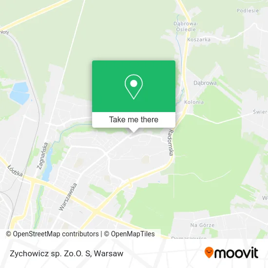 Карта Zychowicz sp. Zo.O. S