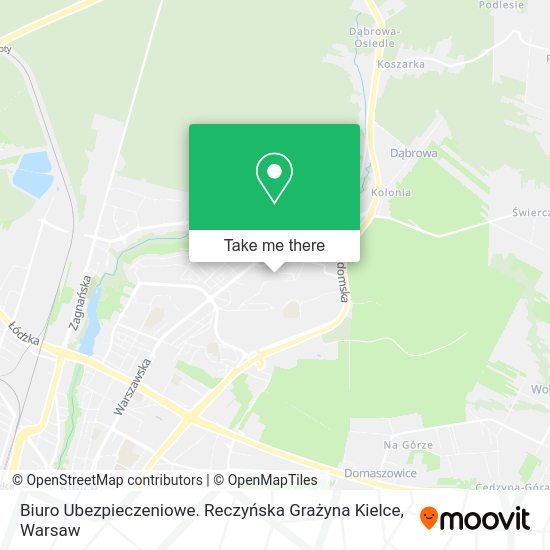 Biuro Ubezpieczeniowe. Reczyńska Grażyna Kielce map