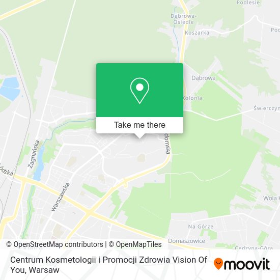 Centrum Kosmetologii i Promocji Zdrowia Vision Of You map