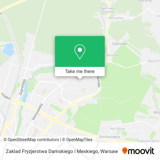 Zaklad Fryzjerstwa Damskiego i Meskiego map