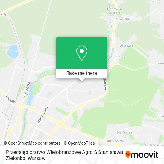 Przedsiębiorstwo Wielobranżowe Agro S Stanisława Zielonko map