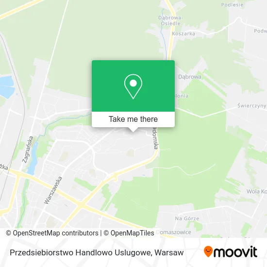 Карта Przedsiebiorstwo Handlowo Uslugowe