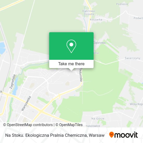 Na Stoku. Ekologiczna Pralnia Chemiczna map