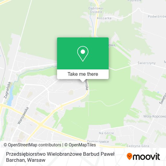 Przedsiębiorstwo Wielobranżowe Barbud Paweł Barchan map