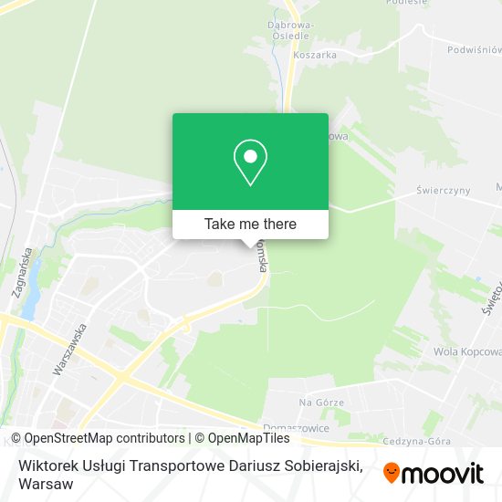 Wiktorek Usługi Transportowe Dariusz Sobierajski map