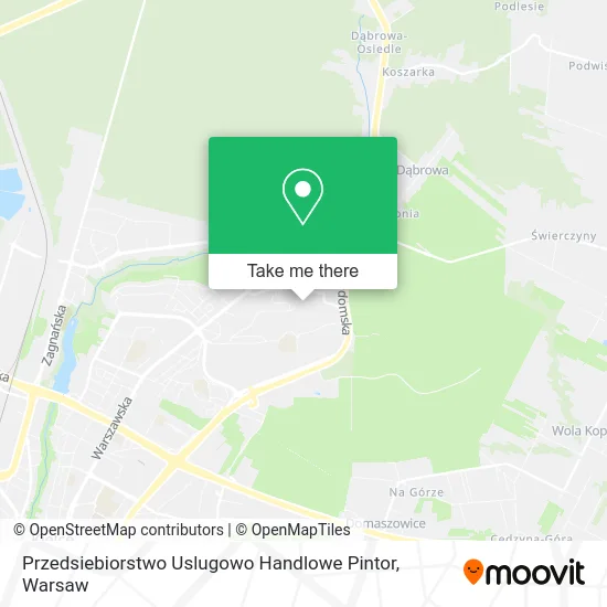 Карта Przedsiebiorstwo Uslugowo Handlowe Pintor
