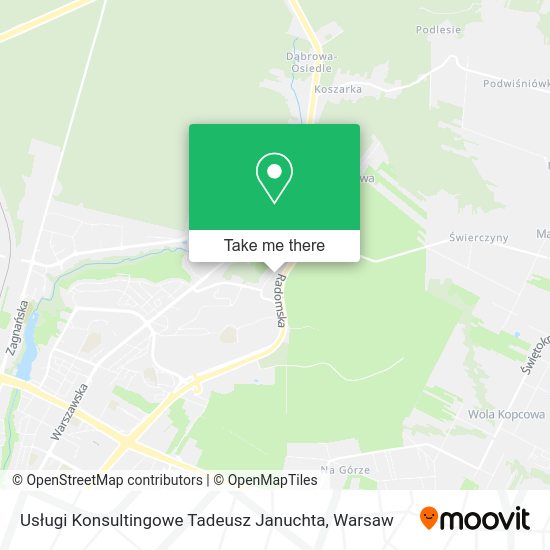 Usługi Konsultingowe Tadeusz Januchta map