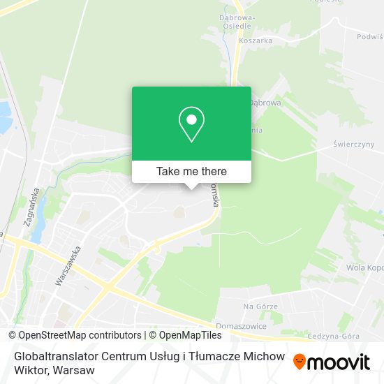 Globaltranslator Centrum Usług i Tłumacze Michow Wiktor map