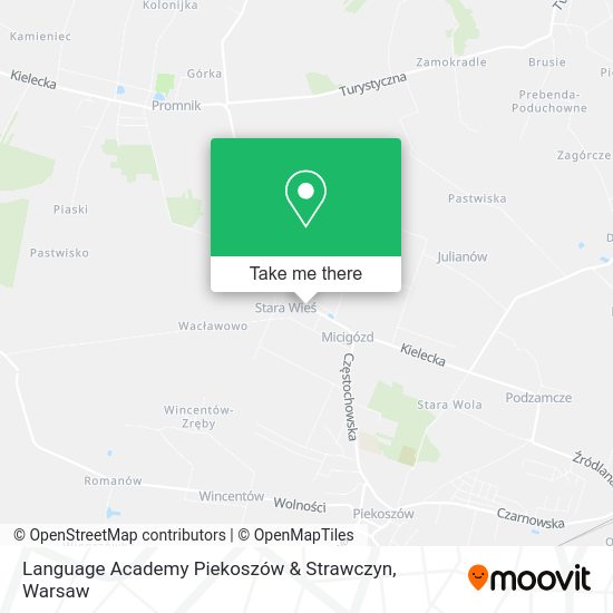 Language Academy Piekoszów & Strawczyn map