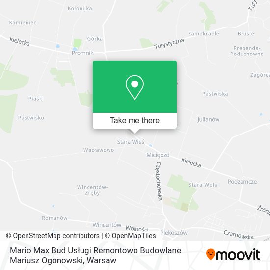 Mario Max Bud Usługi Remontowo Budowlane Mariusz Ogonowski map