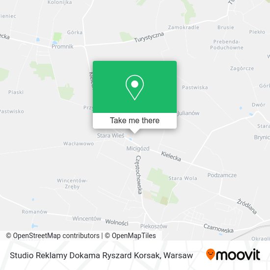 Studio Reklamy Dokama Ryszard Korsak map