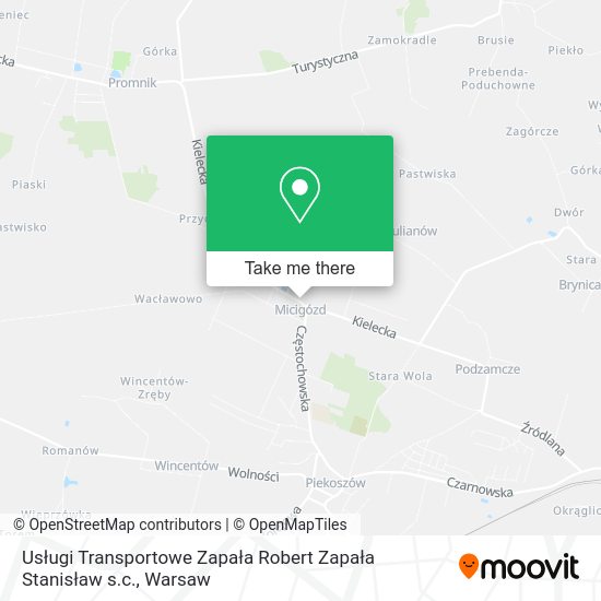 Usługi Transportowe Zapała Robert Zapała Stanisław s.c. map