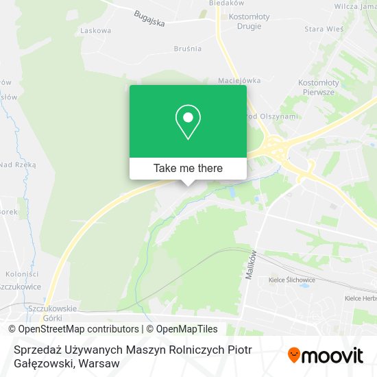 Sprzedaż Używanych Maszyn Rolniczych Piotr Gałęzowski map