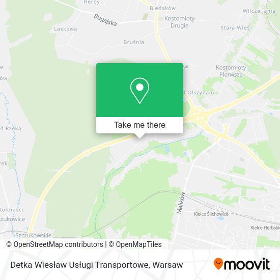 Detka Wiesław Usługi Transportowe map