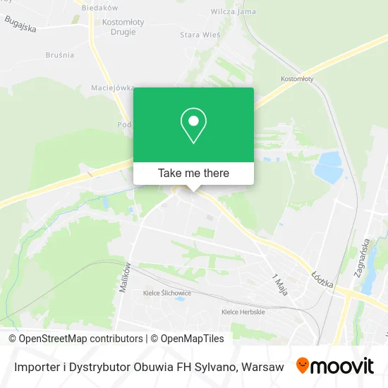 Карта Importer i Dystrybutor Obuwia FH Sylvano
