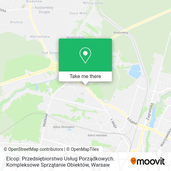 Elcop. Przedsiębiorstwo Usług Porządkowych. Kompleksowe Sprzątanie Obiektów map