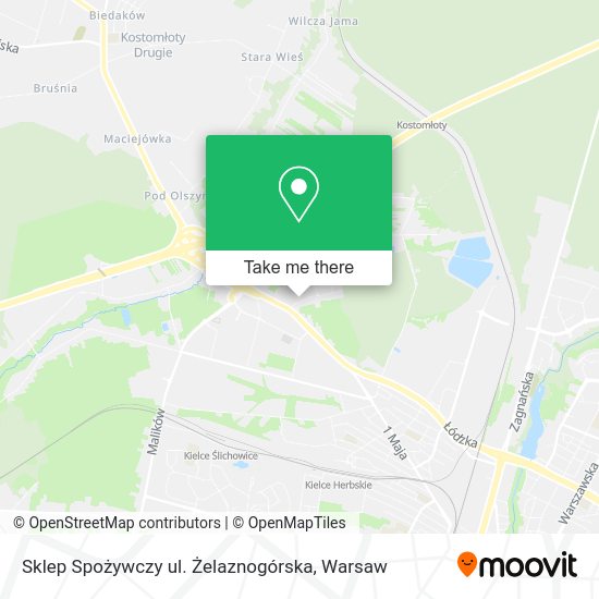 Sklep Spożywczy ul. Żelaznogórska map