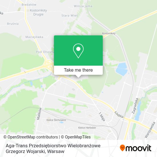 Aga-Trans Przedsiębiorstwo Wielobranżowe Grzegorz Wojarski map