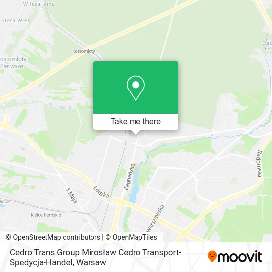 Карта Cedro Trans Group Mirosław Cedro Transport-Spedycja-Handel