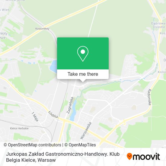 Jurkopas Zakład Gastronomiczno-Handlowy. Klub Belgia Kielce map