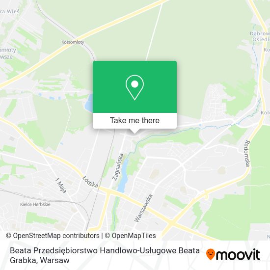 Beata Przedsiębiorstwo Handlowo-Usługowe Beata Grabka map