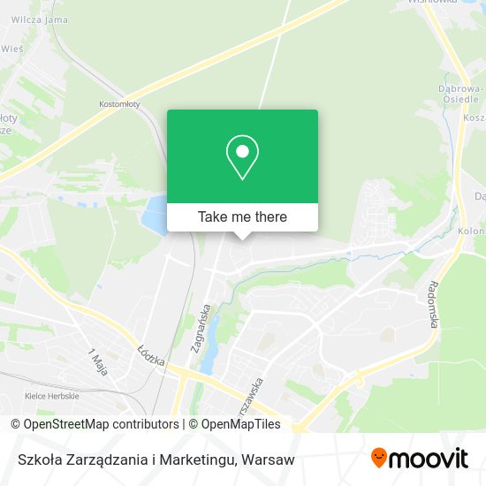 Szkoła Zarządzania i Marketingu map