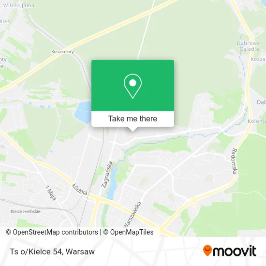Карта Ts o/Kielce 54