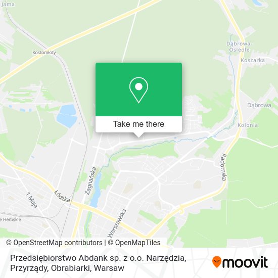 Przedsiębiorstwo Abdank sp. z o.o. Narzędzia, Przyrządy, Obrabiarki map