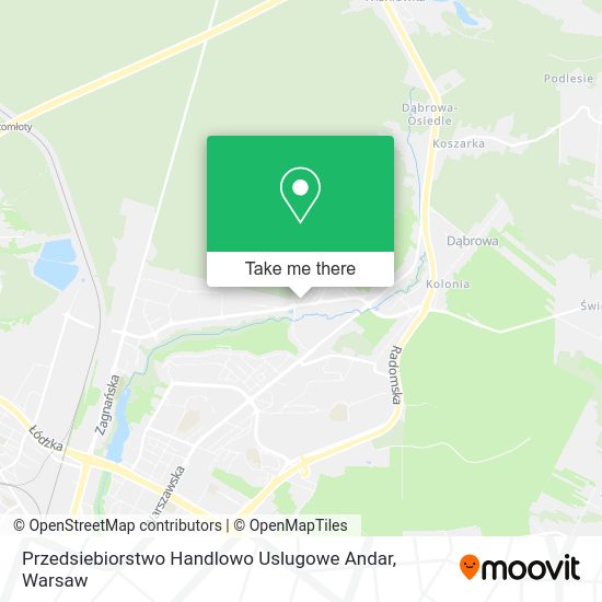 Przedsiebiorstwo Handlowo Uslugowe Andar map