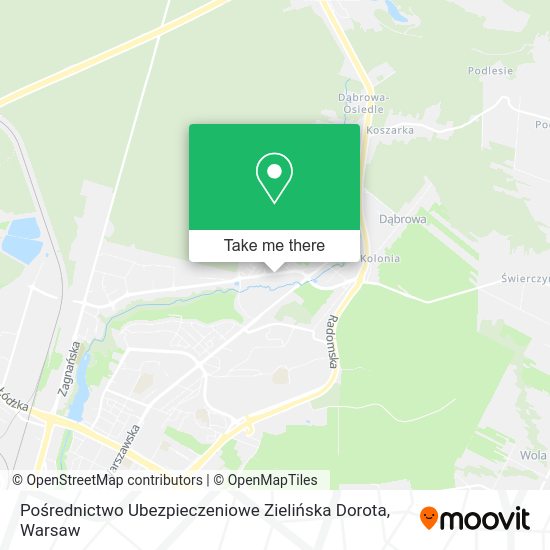 Pośrednictwo Ubezpieczeniowe Zielińska Dorota map