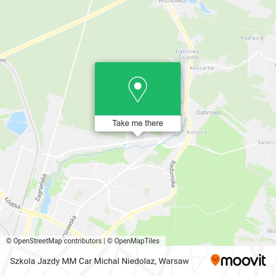 Szkola Jazdy MM Car Michal Niedolaz map