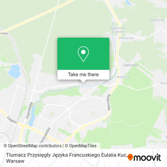 Tłumacz Przysięgły Języka Francuskiego Eulalia Kuc map