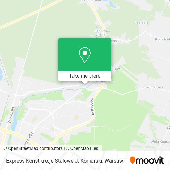 Express Konstrukcje Stalowe J. Koniarski map