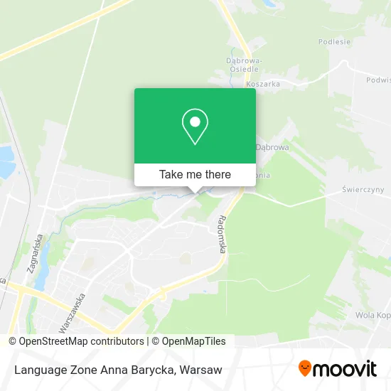 Карта Language Zone Anna Barycka