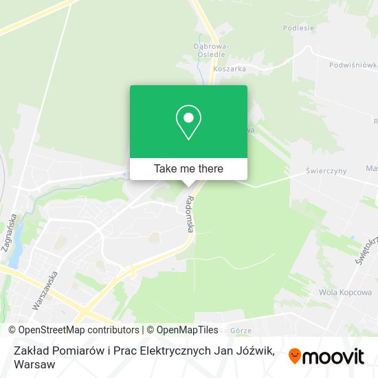 Zakład Pomiarów i Prac Elektrycznych Jan Jóźwik map