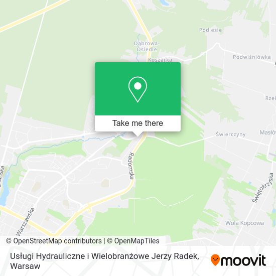 Usługi Hydrauliczne i Wielobranżowe Jerzy Radek map