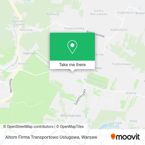 Altom Firma Transportowo Uslugowa map