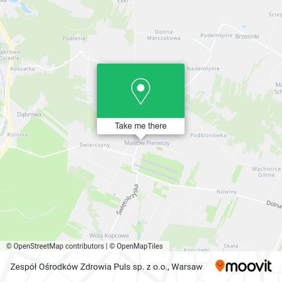 Zespół Ośrodków Zdrowia Puls sp. z o.o. map