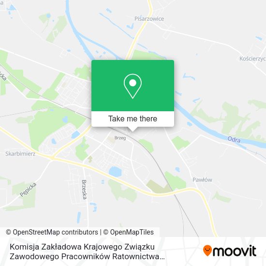 Komisja Zakładowa Krajowego Związku Zawodowego Pracowników Ratownictwa Medycznego w Brzegu map