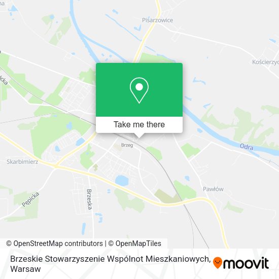 Карта Brzeskie Stowarzyszenie Wspólnot Mieszkaniowych