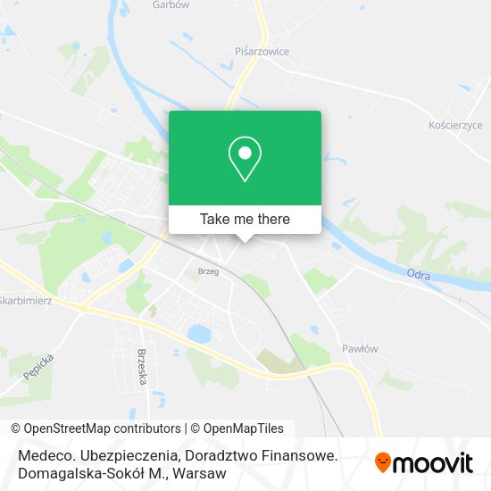 Medeco. Ubezpieczenia, Doradztwo Finansowe. Domagalska-Sokół M. map