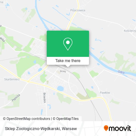 Sklep Zoologiczno-Wędkarski map